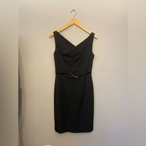 Antonio Melani Black Dress with belt size 6.